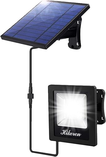 luz solar exterior hikeren lampara solar al aire libre cable de 5 m bateria de gran capacidad de 4400 mah el ahorro de energia ip65 a prueba de