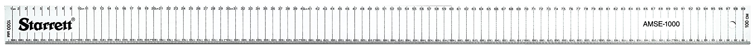 Starrett 36098 Aluminium Straight Edge Rule