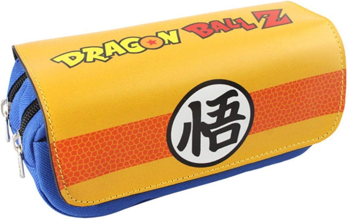 ASLNSONG Japanese Anime Pencil Holder Cosmetic Bag Wallet Pencil Case Stationery Pouch Pen Bag (Dragon Ball)