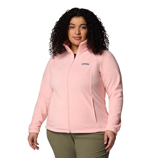 Columbia Women's Benton Springs Full Zip, Pink Sand, X-Large