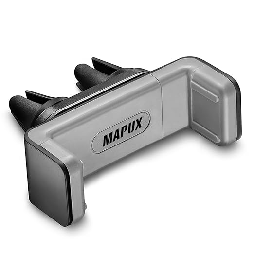 MAPUX Soporte Móvil Coche Aire Ventilación Universal Soporte de Smartphone para Rejillas del Aire de Coche para iPhone, Samsung, HUAWEI, OnePlus, Nexus, Sony, Nokia, LG, HTC y Dispositivo GPS