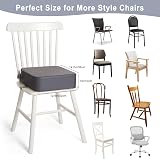 TOTIDYH Toddler Booster Seat Dining Chair 4 Inch Lift Grey PU Leather 2 Straps view 7