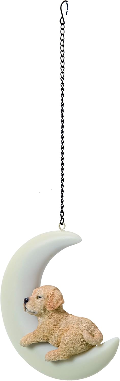 Vivid Arts - Hanging Moon Golden Labrador Wedding Decoration (HPP-M50-G)