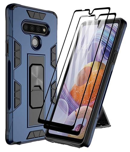 Dahkoiz Case for LG Stylo Case with Tempered Glass Screen