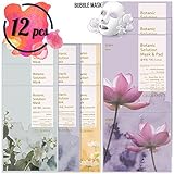 Celderma Korean Premium Sheet Mask (12 Sheets) - 9  Botanic Solution Facial Masks & 3 Deep Cleansing Bubble Masks (Exfoliating, Moisturizing with Lotus Extract and Jojoba Seed Oil)