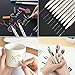 Metallic Marker Pens, Metallic Painting Art Marker Pen, Art Paint Marker Pen for Gift Card, DIY Photo Album, Black Paper, Artist Illustration, Use on Any Glass, Pottery, Set of 10 Colors