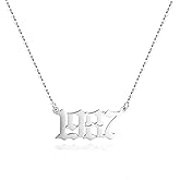 Aimber Birth Year Necklace for Women,Stainless Steel Birth Year Number Pendant Necklace Birthday Anniversary