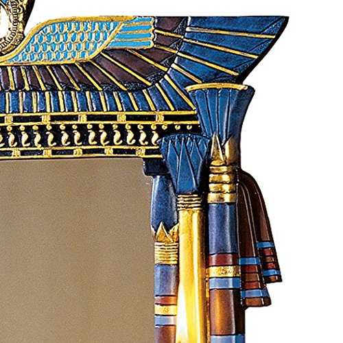 Design Toscano CL2558 Wadjet Egyptian Wall Mirror with Cobra Sconces