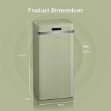 Swan Retro 45L Square Sensor Bin Green Brand Swan 45 L Sensor view 6