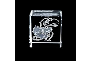 Fan Frenzy Gifts University Laser Engraved Crystal Cube