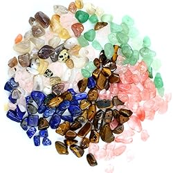 Blue Sandstone Crystal Chips with Holes for