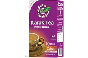 Karak Tea - Premium Instant Premix Chai Latte (Saffron Unsweetened)