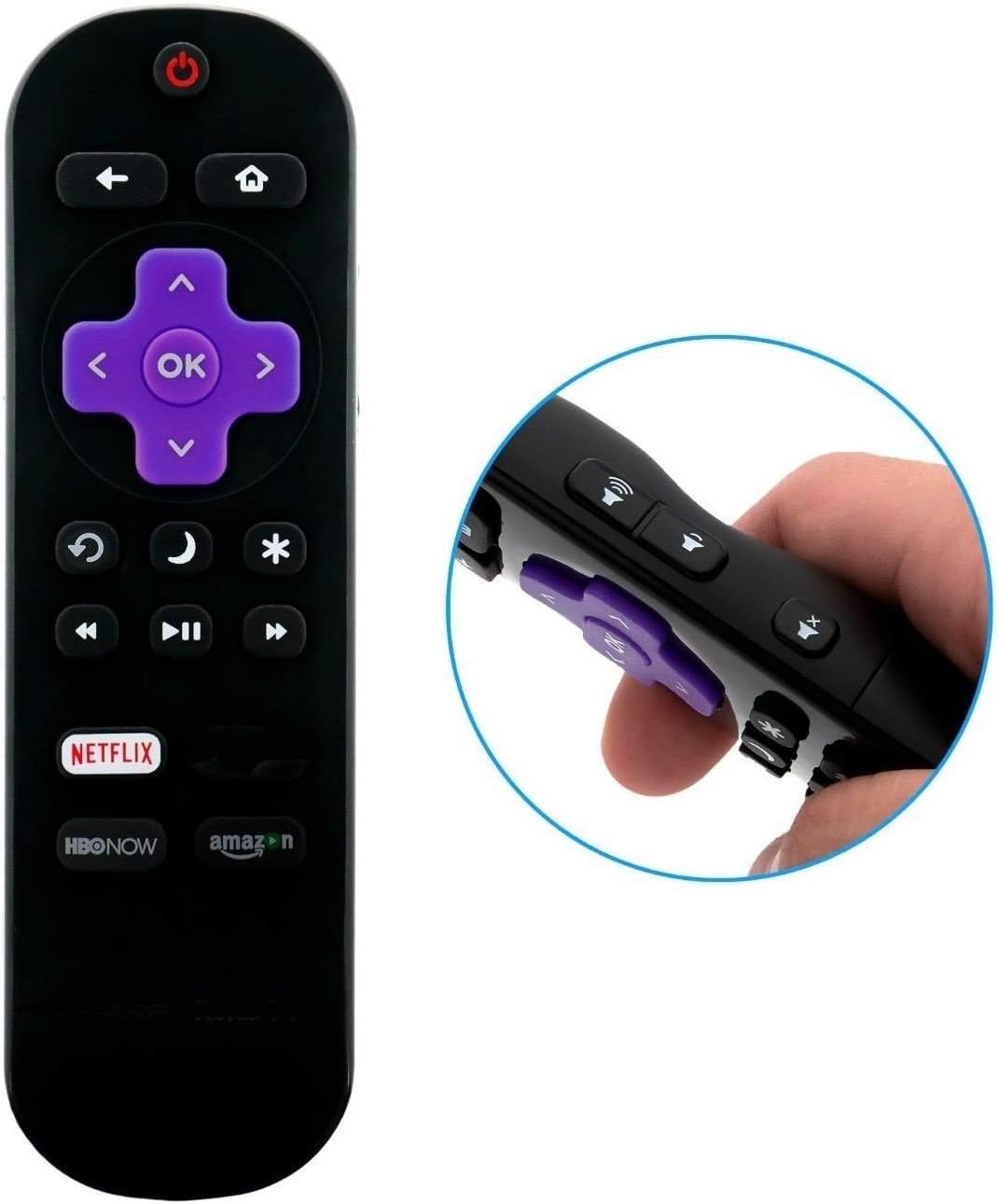 Basic Replacement Remote for Insignia Fire TV Edition TVs. Without