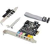 PCIe 7.1 Chanel Sound Card CM8828 + CM9882A with SPDIF Bracket Compatible with 2.1/5.1 Stereo Surround Sound System Equipment