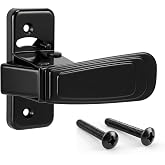Screen Door Latch Replacement Kit, for Non-spring Loaded Strike, Black | Replacement Door Handle Hardware, Easy Installation, Screen Door Repair Accessory