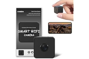 MOSXTT Hidden Camera - 1080P Indoor Camera - Nanny Camera - Best Mini Camera - WiFi Wireless Camera - Home Camera for Pet/Baby - Live Video Recorder with Night Vision - Full HD Surveillance Camerar (Black)