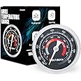 DOLAMOTY Upgraded 3.3" Replacement Thermometer for Kamado Joe-Temperature Gauge for Kamado Joe Accessories, Smoker, Charcoal Grill, Oven, Wood Stove Accessories, Stainless Steel