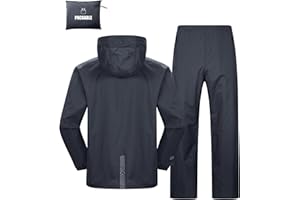 Outdoor Ventures Packable Rain Suit for Men Lightweight Waterproof Breathable Rain Gear for golf Rain Jacket Pants