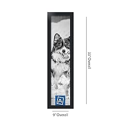 ArtToFrames 7x31 Inch Black Picture Frame, This
