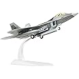 HANGHANG 1/100 Scale F-22 Raptor Model Airplane Diecast Military Fighter Plane Model for Collection and Gift