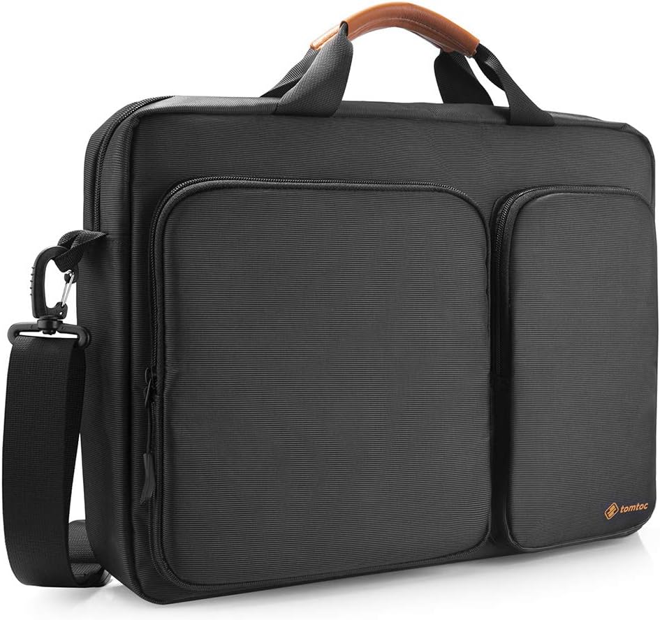 tomtoc Travel Messenger Bag 15.6 Inch with Protective Laptop