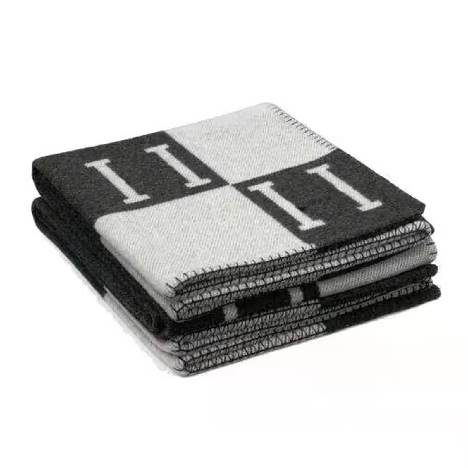 Photo 1 of EDYRXWY Modern H-Pattern Throw Blanket, Geometric Design for Sofa and Living Room, Warm and Cozy Throw Blanket, Decorative Sofa Blanket for Home Decoration Leisure and Daily Use 51x70inch