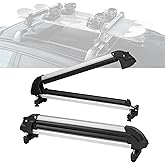 VEVOR Ski and Snowboard Roof Rack, 31.7-Inch Universal Ski Rack for Car Roof Fit Most Crossbars, Carry up to 6 Pairs of Skis