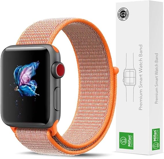 Apple Watch Band 42mm Mifan Soft Breathable Woven Nylon Loop Band