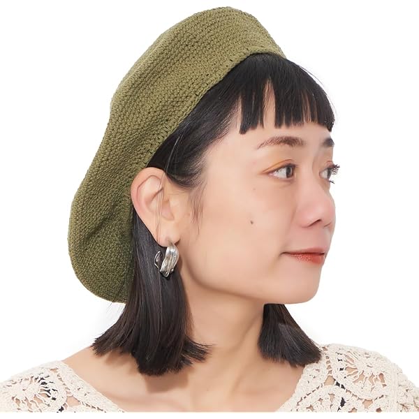 Amazon.com: GK-O Vintage Handmade Wool Punk Iron Ring Beret  display picture 3