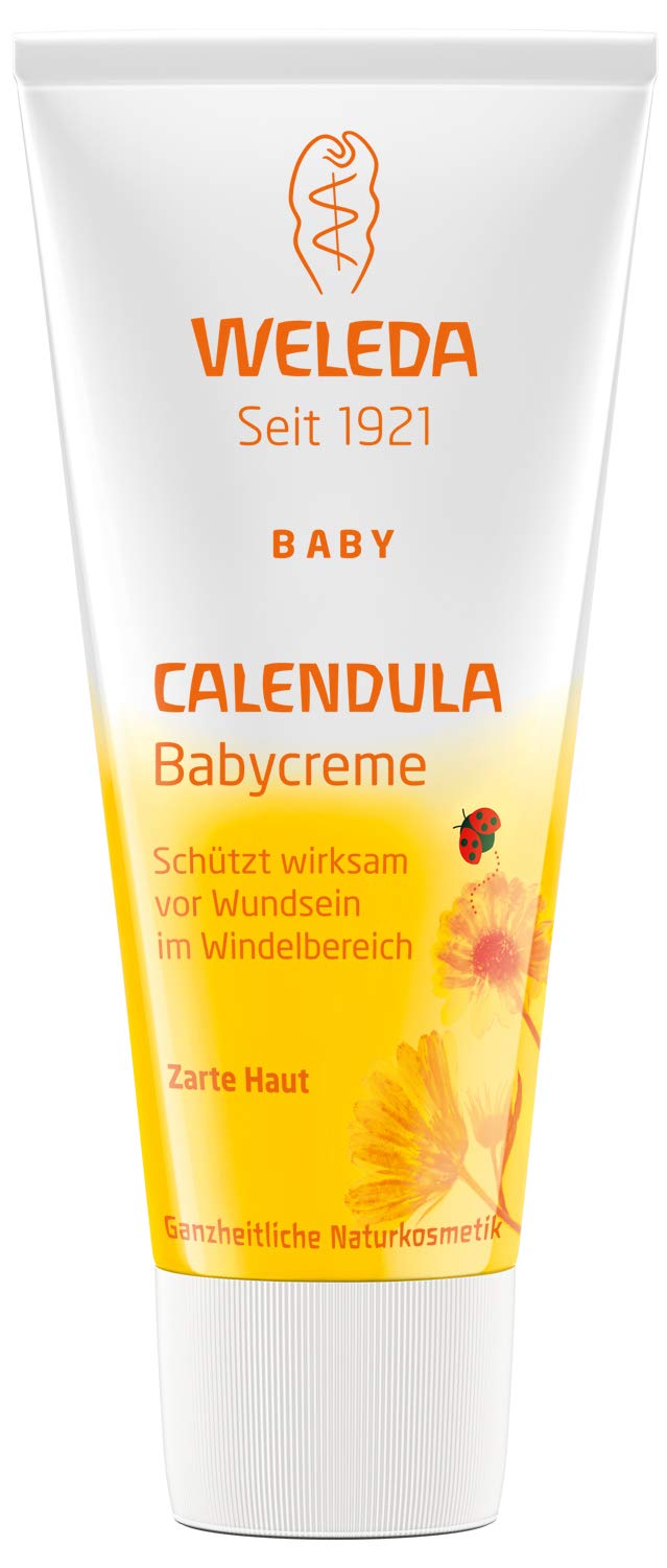 Photo 1 of WELEDA Calendula Baby Cream - Protects Sensitive Baby Skin Against Soreness - The Ideal Care for The Diaper Area - Cares Gently & soothes Skin - Promotes Skin Regeneration - 75 ml