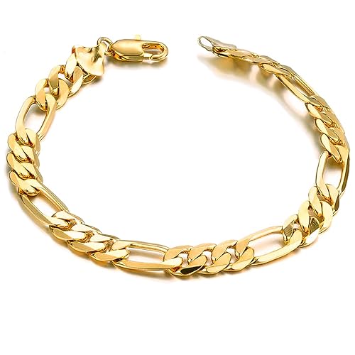 Taoqiao Men Gold Personalized Cuban Bracelet 18K