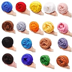 3.53oz Wool Roving Yarn, Wool Felting