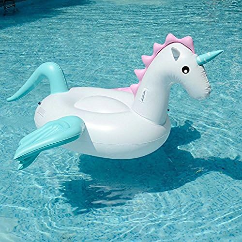 Bojetal Giant Unicorn Pegasus Pool Float 98" Inflatable Float Toy - Summer Outdoor Swimming Pool Lounge Raft
