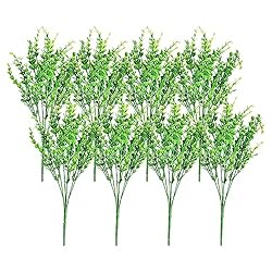 Cornucopia Artificial Shrubs (8-Pack); Faux Plastic