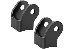 RO6G Shock Bracket Weld On Shock Mount - Heavy Duty Brackets for Off-Road Trailers Rear Axle Shock Mount Bracket Kit, Thick Weld On Shock Brackets - 1 Pair