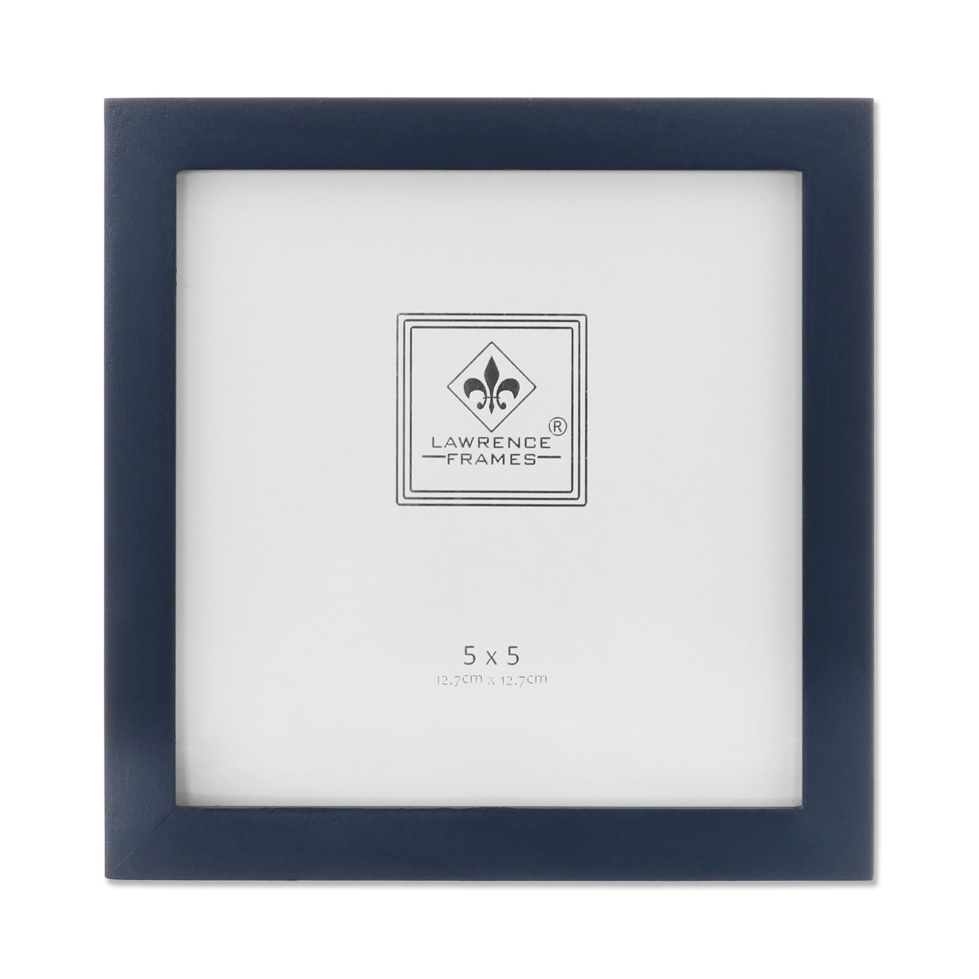Lawrence Frames Blue Wood Picture Frame, Gallery Collection, 5 by 5-Inch, Blue — image 1