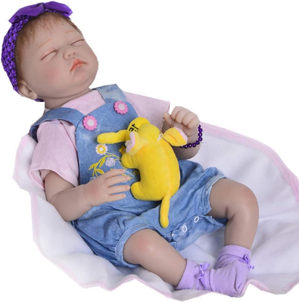 Prezzo NACHEN Reborn Bambola 55cm Chiuso Occhio Simulazione Bambino Capelli biondi Ragazzo Silicone Bambini Giocattoli Bambole Offerte