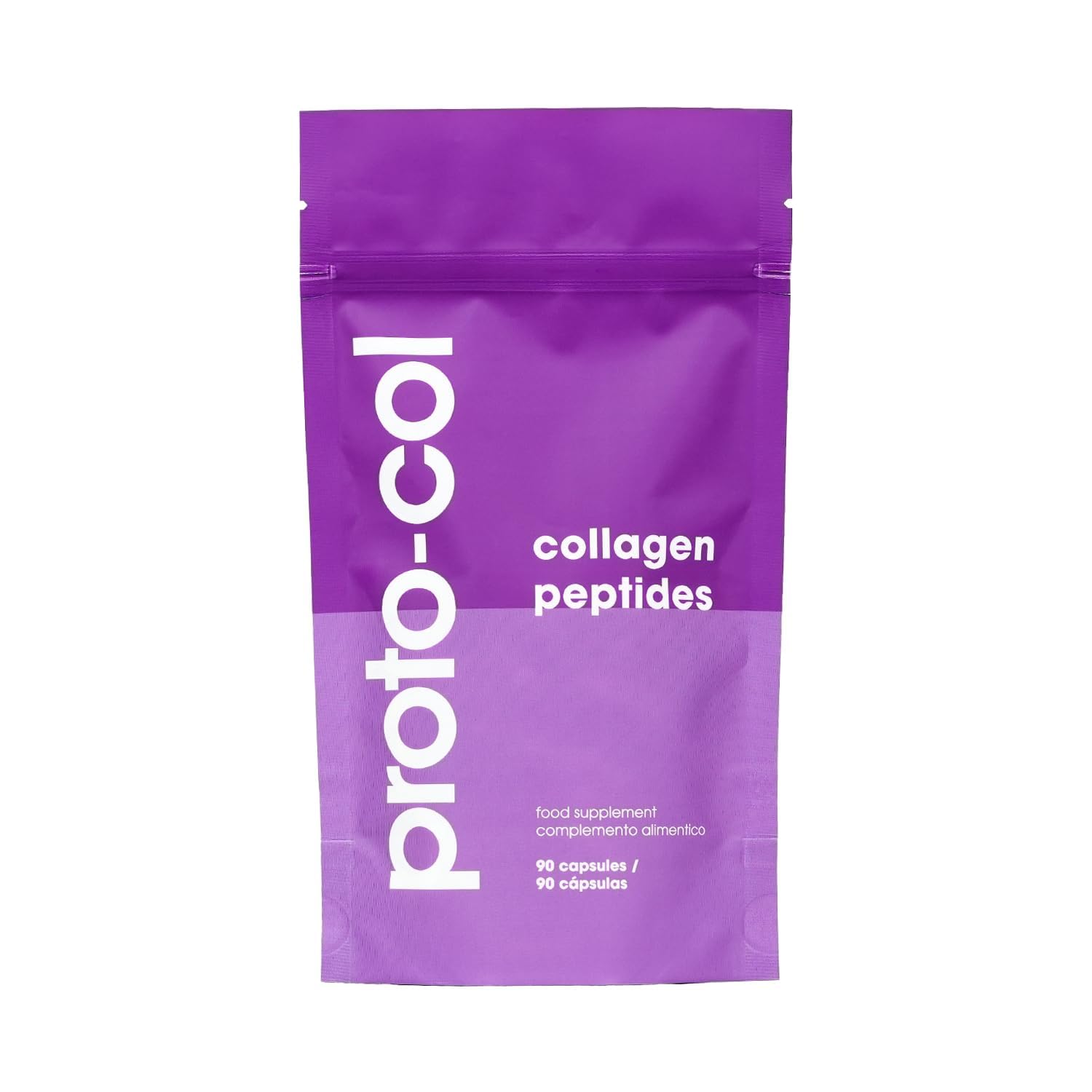 Proto-col Collagen Peptides Capsules 1,200mg (90 Capsules) | Daily Anti-Ageing Supplement with Verisol B for Skin Elasticity, Hair, Nails and Joints | Made in The UK