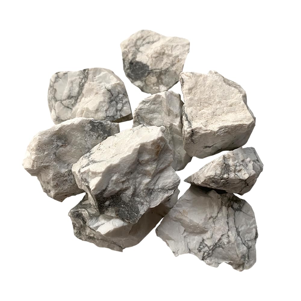 VIE Raw Rough Cut Crystals, 2-4cm, Pack of 6, Howlite