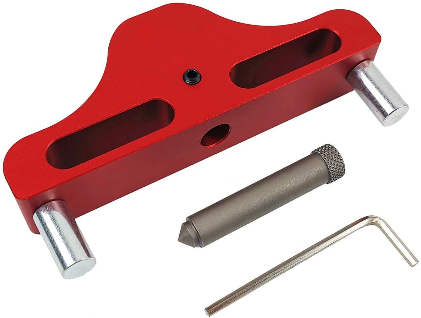 95mm Center Finder Line Scriber Center Marking Gauge Aluminum Alloy Center Scribe Marking Tool for Woodworking Red