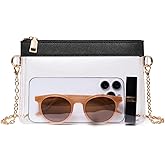 Unilily Clear Bag for Stadium Events, Stadium Approved Small Clear Purse for Women, Crossbody Bag for Concerts & Sports