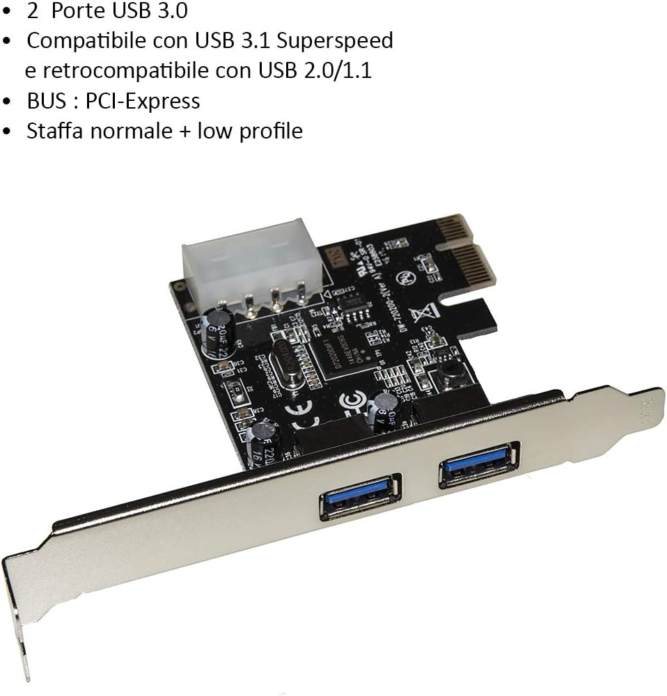 StarTech Scheda Pci Express Usb-C Usb-A a 2 Porte - PEXUSB311AC3