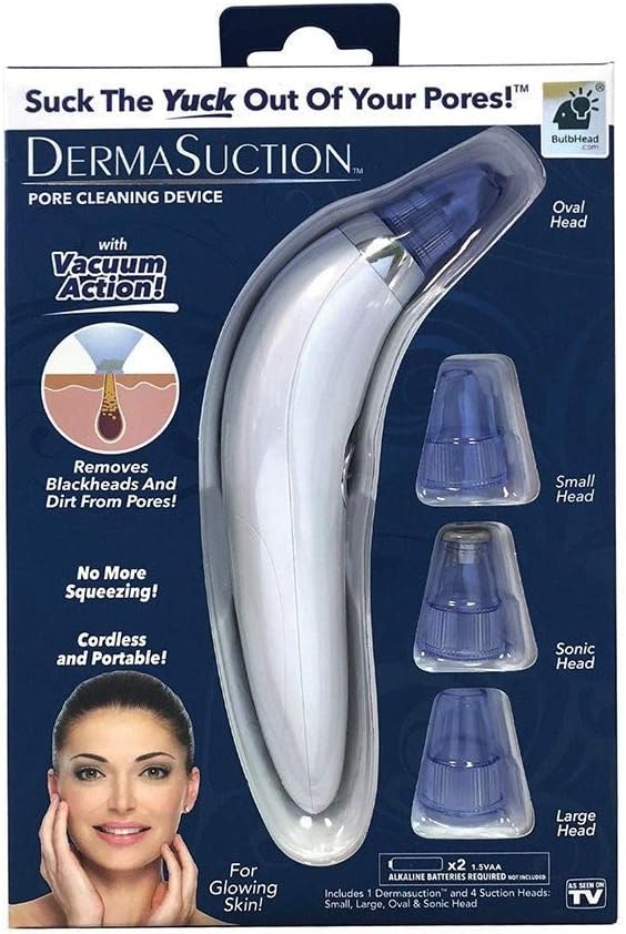 HOPZ 4 in 1 USB Multi-function Blackhead Whitehead Extractor Remover Device - Acne Pimple Pore Cleaner Vacuum Suction Tool For Men And Women