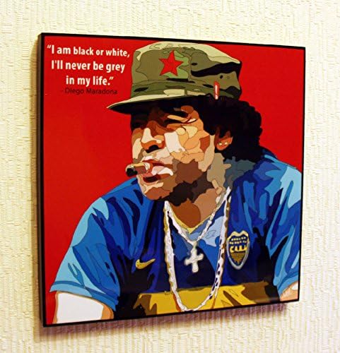 Amazon Com Diego Maradona Football Soccer Poster Pop Art Canvas Quotes Wall Decals Framed Posters Prints