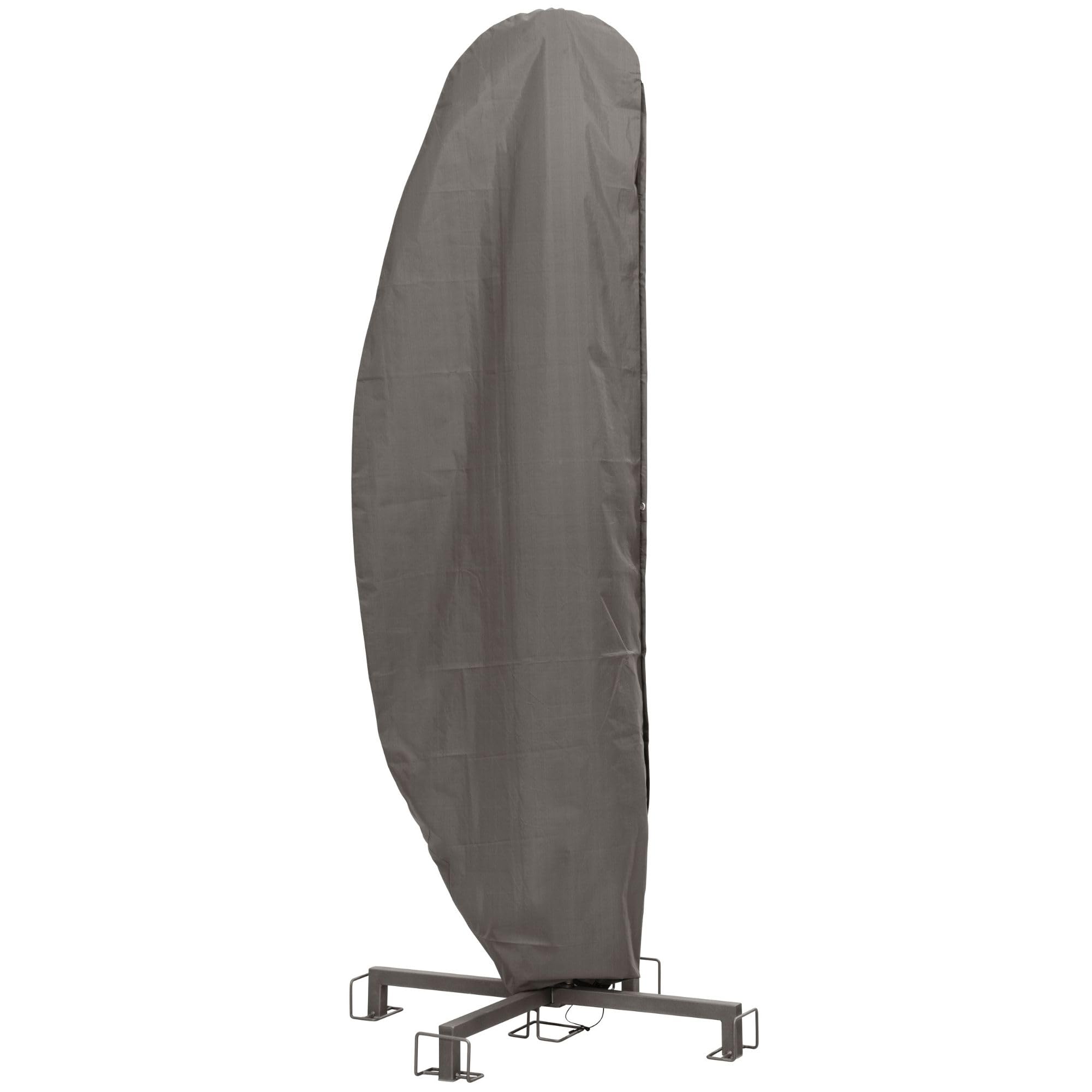 Perel Garden OCPFA Protective Cover for Umbrella - Maximum Diameter 350 cm, Anthracite, 260 x 60 x 0.1 cm