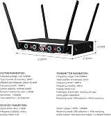 D Debra UHF Wireless Mic System 4x16 Channels Bodypack Headset Lavalier view 9
