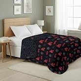 Northwest Dungeons &amp; Dragons NAT D20 Full/Queen Quilted Blanket, Comfy Throw, Soft Lightweight Bedding for Bed, or Couch, 90 x 90 inches