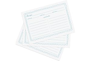 GardenCity Recipe Cards, 4x6 Recipe Cards for Bridal Shower and Weddings, Double-Sided, 50 Pack, Scribble Design