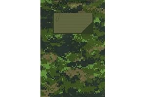 Canadian Disruptive Pattern Camoulfage Notebook: Styled in the camo pattern used by the Canadian Army