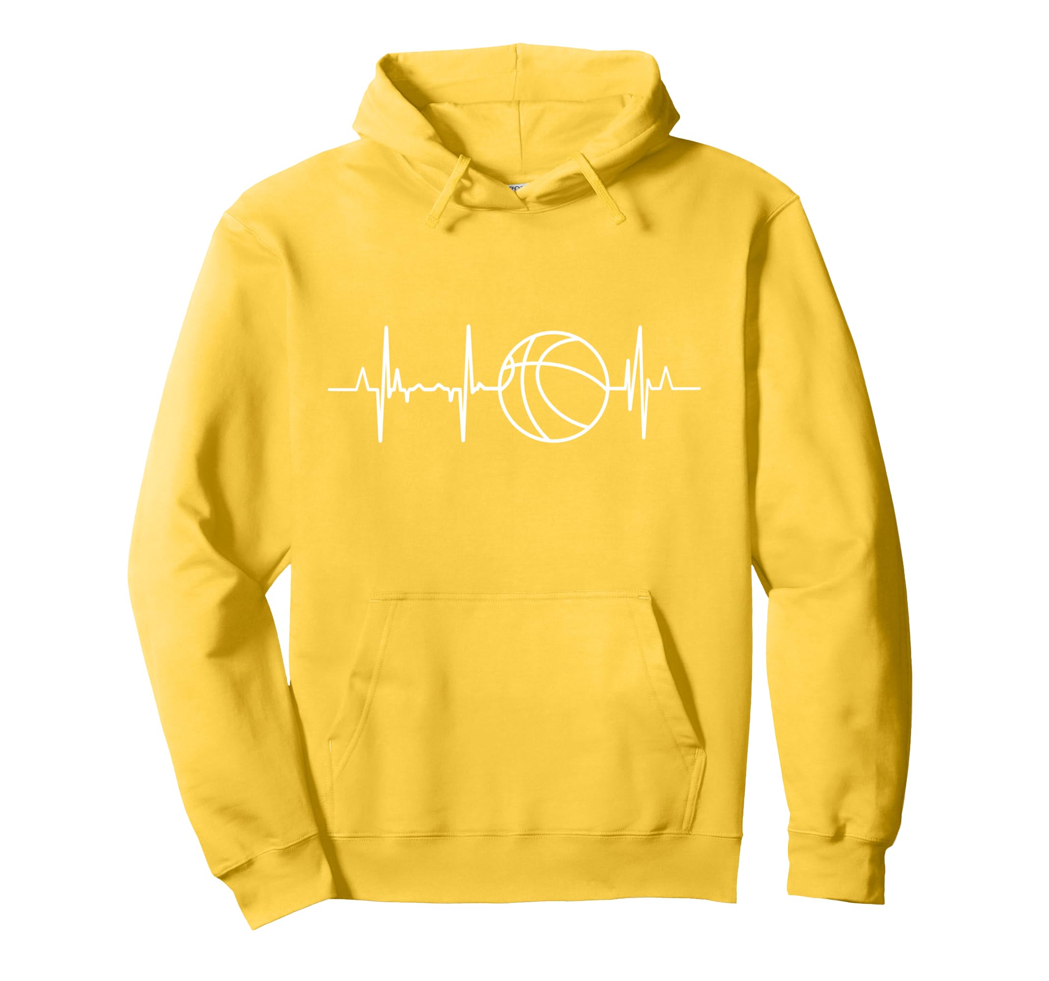 Boys Basketball Heartbeat for a Basketball Player Pullover Hoodie